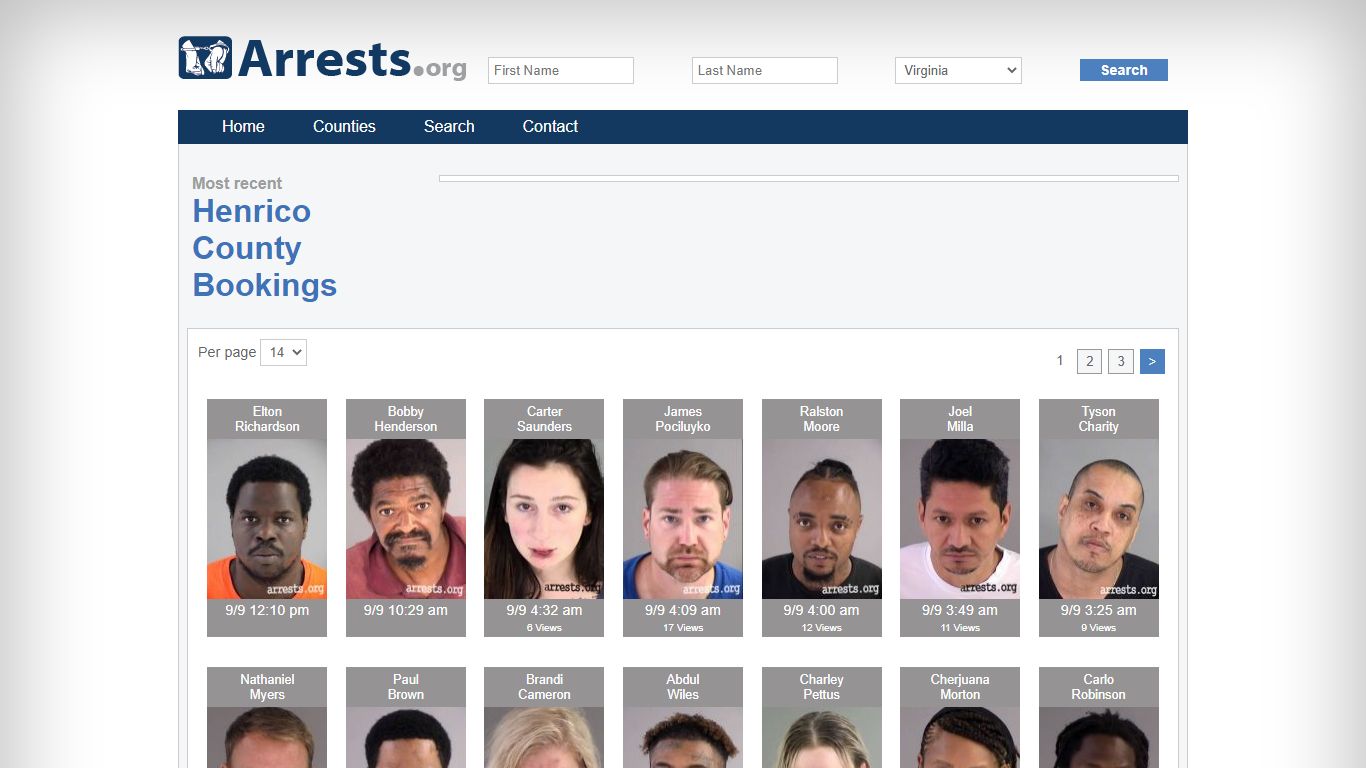 Henrico County Arrests and Inmate Search